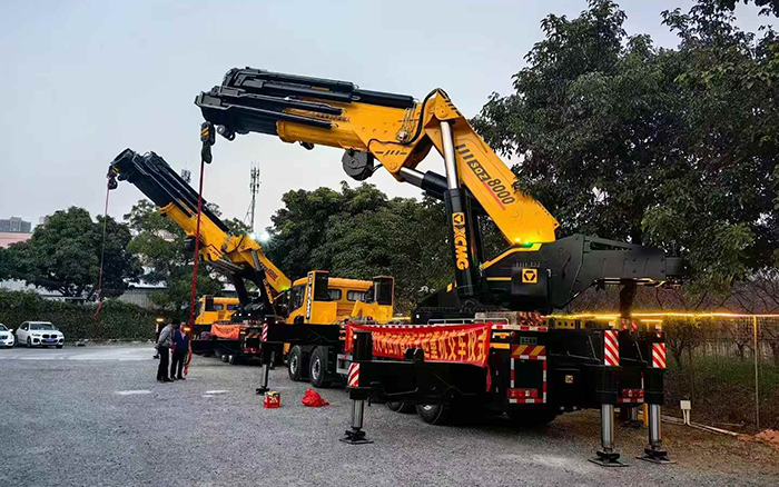 尊龙凯时·【中国区】人生就是搏!折叠臂起重机批量交付东南助力桥梁建设